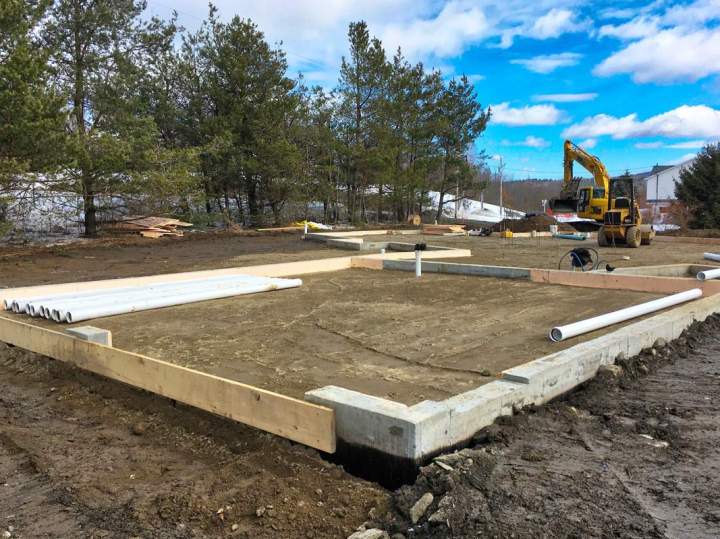 Travaux d'excavation maison Sherbrooke